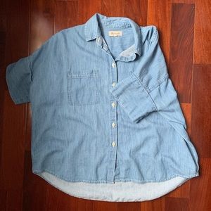 Madwell chambray top sz L